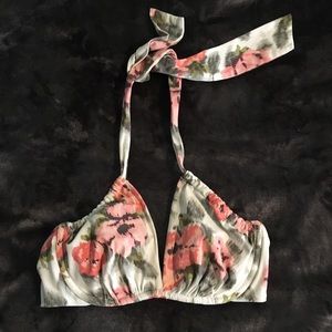 Lands End Floral Swim Top